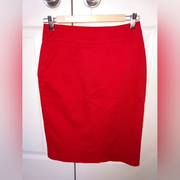 Steilmann cotton blend red pencil skirt US 6 - Picture 2 of 7